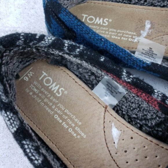Toms Tapestry Casual Flats Western Aztec Navajo Tribal Print size 6 Soft Canvas - Picture 7 of 8
